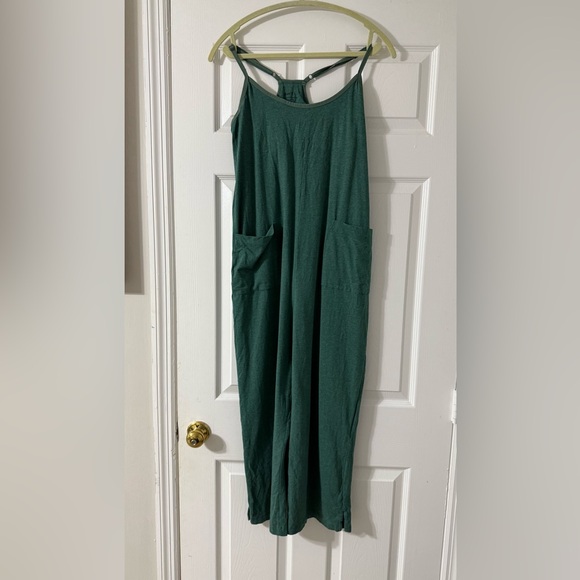 Pact Organic Cotton Women’s Jumpsuit – Green, Size Small, Built-in Bra - Picture 3 of 7